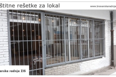 Zaštitne rešetke za lokal - Bravarska Radnja ZIS